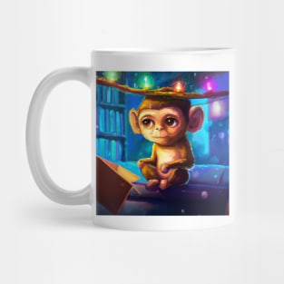 Cute Monkey Drawing Mug